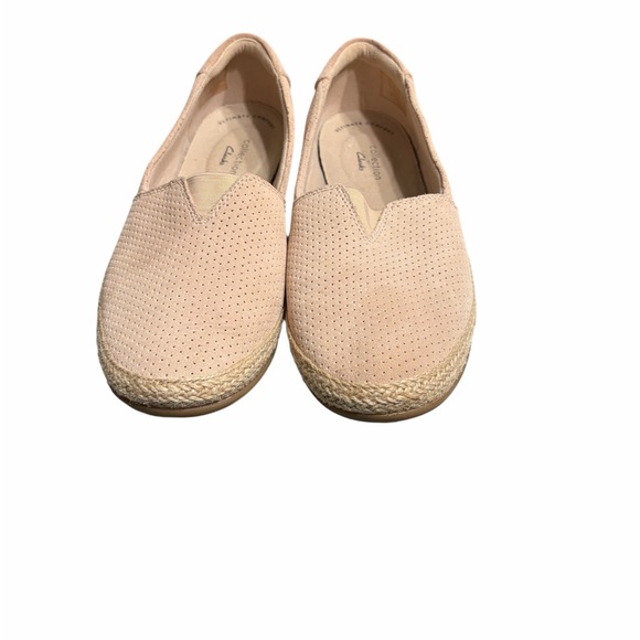 Clarks Shoes - Clarks Women's Cream Espadrille Slip-Ons